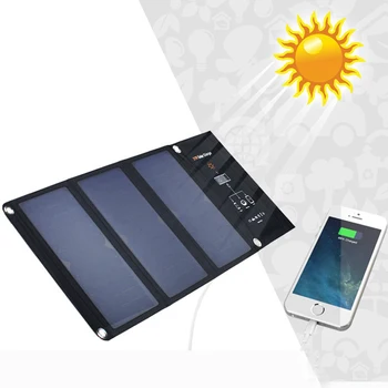 

SunPower 21W Solar Cells Charger USB Output Devices Portable Solar Panels for iphone 6 6s 7 8 x for XIAOMI Smartphones