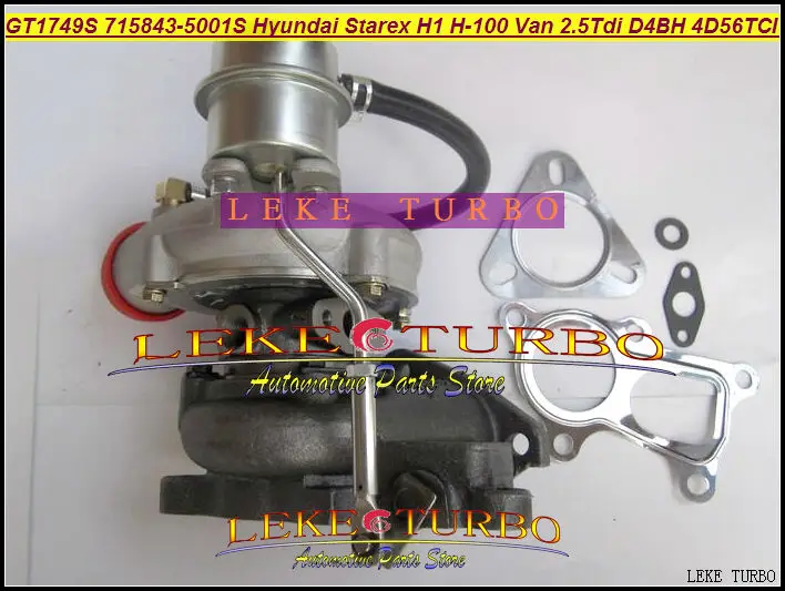 Бесплатная доставка GT1749S 715843 5001S 28200 42600 0001 турбо для Hyundai Starex H1 H200 фургон на 2 л D4BH 4D56