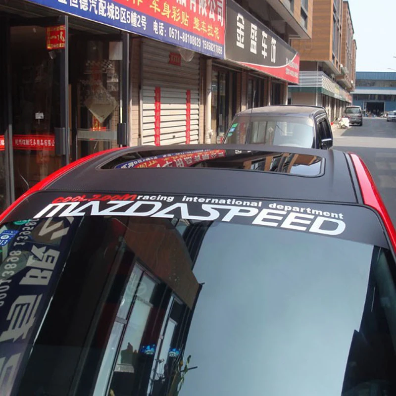 

Car Sticker MAZDASPEED Auto Front Windshield Racing Sticker Personalized Styling for mazda 3 mazda 6 cx-5 323 626 cx-7 cx-9