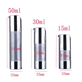 50ml silver empty plastic cosmetic airless bottles for skin care cosmetic packaging,airless cosmetic bottle ,botellas plastico 50ml silver empty plastic cosmetic airless bottles for skin care cosmetic packaging,airless cosmetic bottle ,botellas plastico