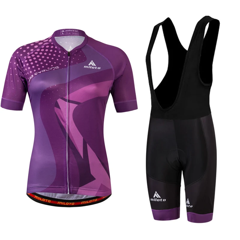 purple cycling kit