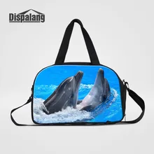 Dispalang мужские дорожные сумки с принтом дельфина большой емкости Женские багажные дорожные сумки большая сумка для путешествий Складная сумка для путешествий