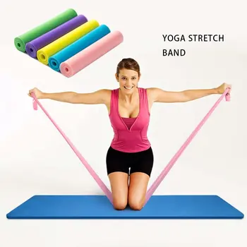 

Latex Solid Color Elastic Belt Strength Training Yoga Belt Rope Tension Fitness Equipment Rehabilitation Training