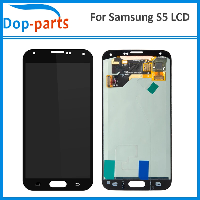 

100Pcs LCD For Samsung Galaxy S5 i9600 G900 G900F G900M No Dead Pixel Touch Digitizer Screen Assembly Replacement AAA+++Quality
