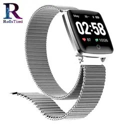 Мужские Smartwatch RollsTimi новый фитнес трекер сердечного ритма приборы для измерения артериального давления мониторы Спорт Смарт часы для