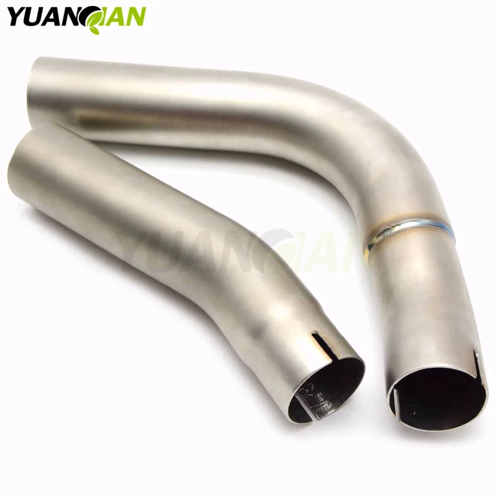 Motorcycle Exhaust muffler Modified Scooter Clamp On Mid Pipe Slip-On Mid Pipe for yahana YZF R1 YZF-R1 YZFR1 2009 2010-2014 Motorcycle Exhaust muffler Modified Scooter Clamp On Mid Pipe Slip-On Mid Pipe for yahana YZF R1 YZF-R1 YZFR1 2009 2010-2014