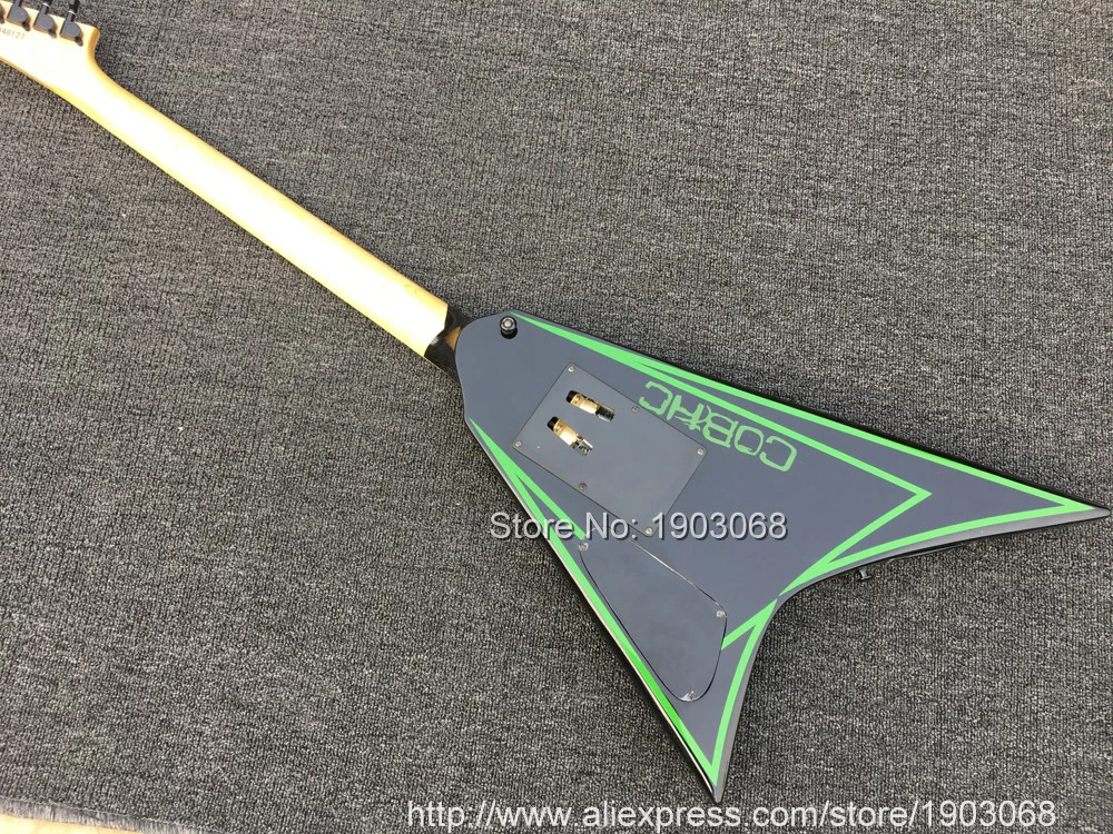 Custom shop ALEXI LAIHO GREENY signature электрогитара высокое качество ES V Форма двойная tremolo