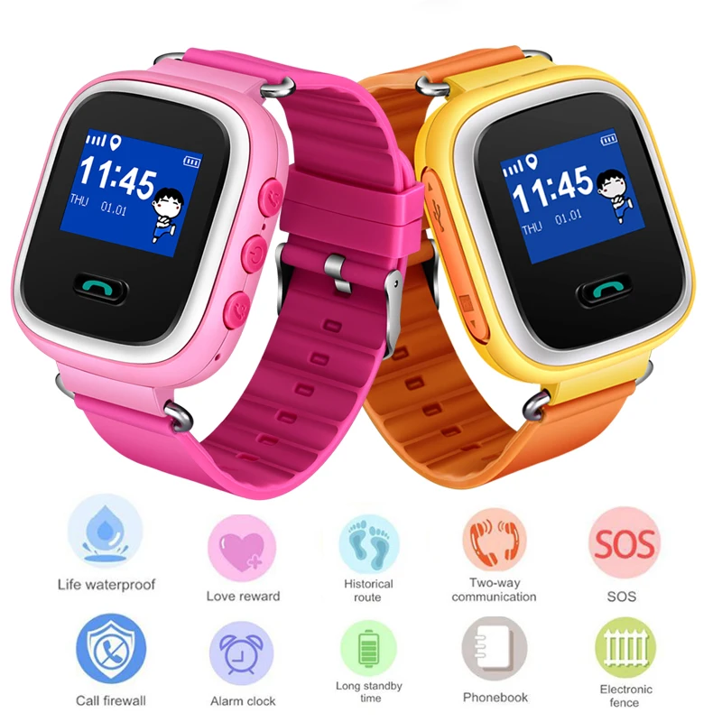 LIGE 2019 New Large Capacity Battery Watch Fashion Children Smart Watch LBS Positioning Tracker Support SIM Card Kids Watch +Box