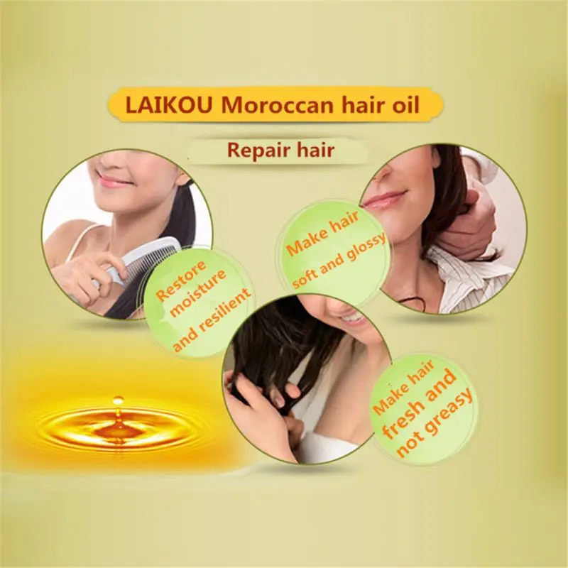 Брендовый Многофункциональный 60 мл Уход за волосами марокканские чистые аргановые эфирные масла Кондиционер для волос для восстановления сухих волос E3