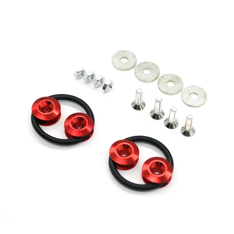 JDM Neo Chrome Quick Release Fasteners For Car Bumpers Trunk Fender