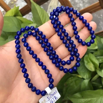

Drop Shipping 5.7mm Genuine Natural Lapis Lazuli Gemstone 3 laps Bracelet For Woman Female Crystal Stretch Gift Bracelets AAAAA