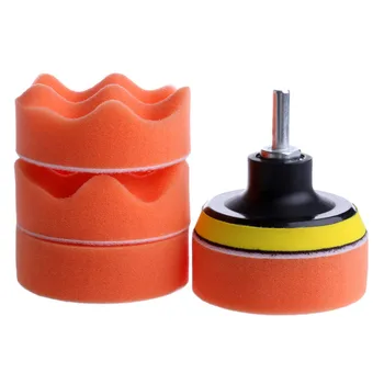 

7Pcs 3'' Buffing Pad Auto Car Polishing Wheel Kit Buffer+M14 Drill Adapter Hot