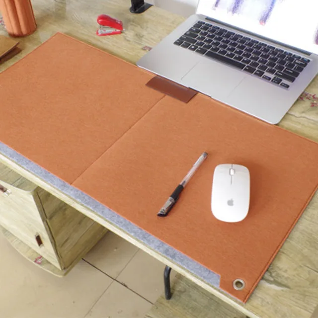 Felt Desk Sets Mat Writing Pad Table Mat Mouse Pad Wrist Rest Support