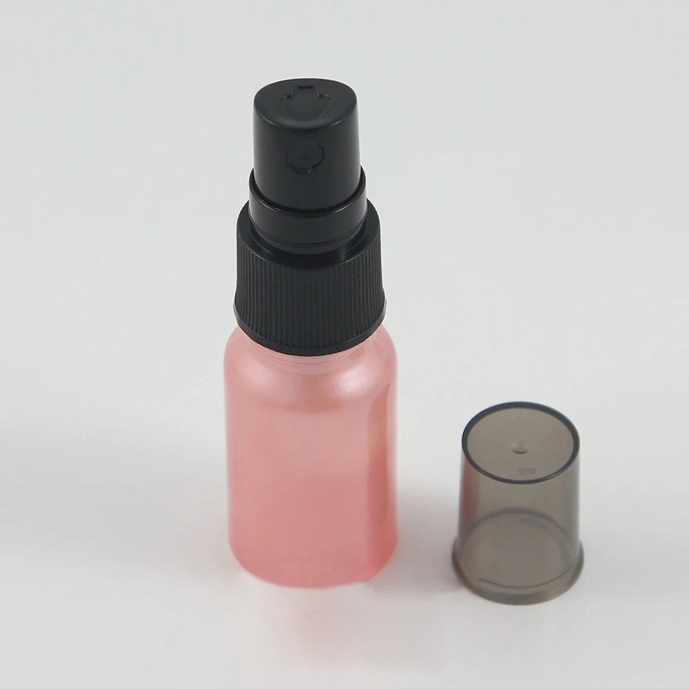 Recipiente de Perfume de Vidro com Pulverizador de Plástico Frasco de Perfume de Vidro Atacado Rosa Viagem Recarregáveis Vazio Preto Mini Pcs 10 50 ml