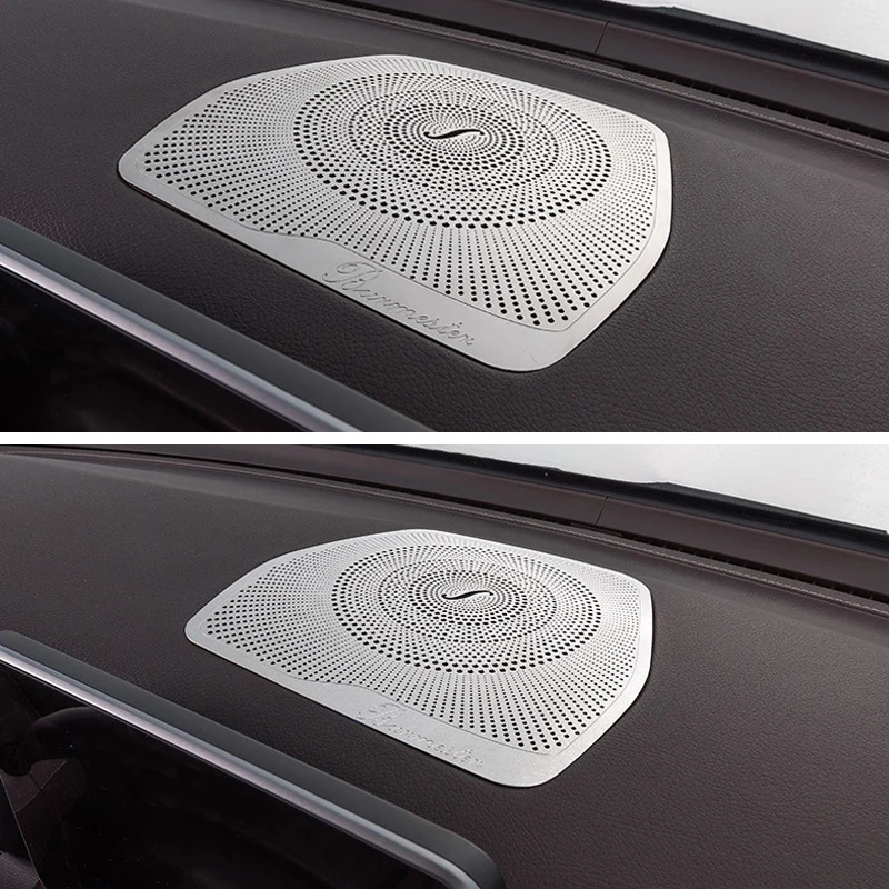 Автомобильный Стайлинг аудио динамик для Mercedes Benz W205 GLC C Класс C180 C200 приборная панель громкий динамик крышка наклейки отделка Аксессуары LHD