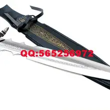 S4808 ANATHROS меч земли воин ALUEN нож ж/черная кожа оболочка 27"