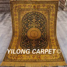 YILONG 4'x6' ручной работы персидский Vantage ковер античный Восточный шелковый ковер(YHW54GAB4x6