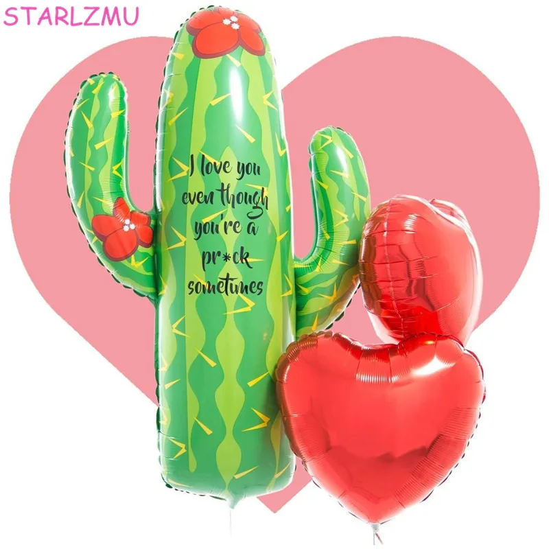 

STARLZMU Jumbo Cactus Balloon Birthday Party Decorations Baby Shower Ballons Giant bundle fiesta Balloon Cactus Party supplies