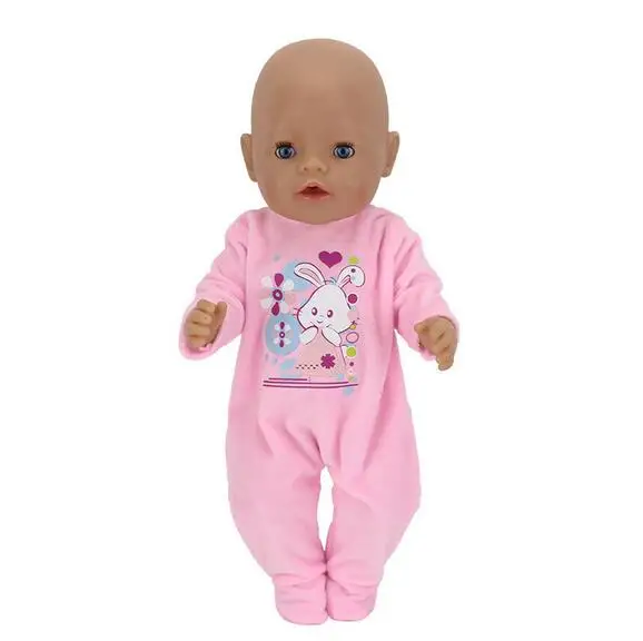Теплые Комбинезоны с кроликом; Одежда для куклы 43 см; лучший подарок на день рождения для детей