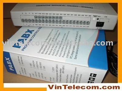 China PBX / PABX factory manufacturer direct supply CP424 - 4 incoming Lines and 24 phone ports