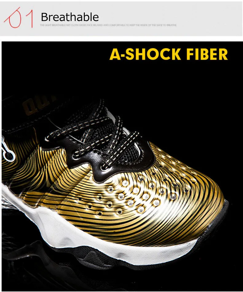 2019 New Sneakers Kids Basketball Shoes for Boys Sport Shoes Non-slip Children's Shoes Outdoor Sneakers Boy Shoes (4)