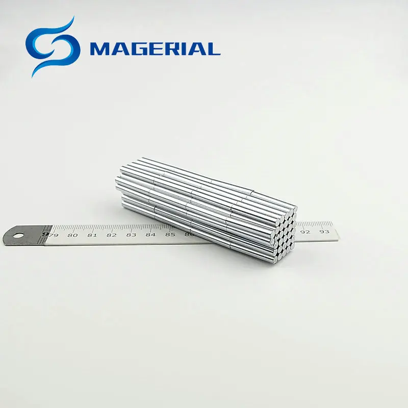 

Micro Precision Magnet Cylinder Diameter 4 0.157'' Small Round Disc 4x24 mm Sensor Mini Magnets Teaching Study 60pcs