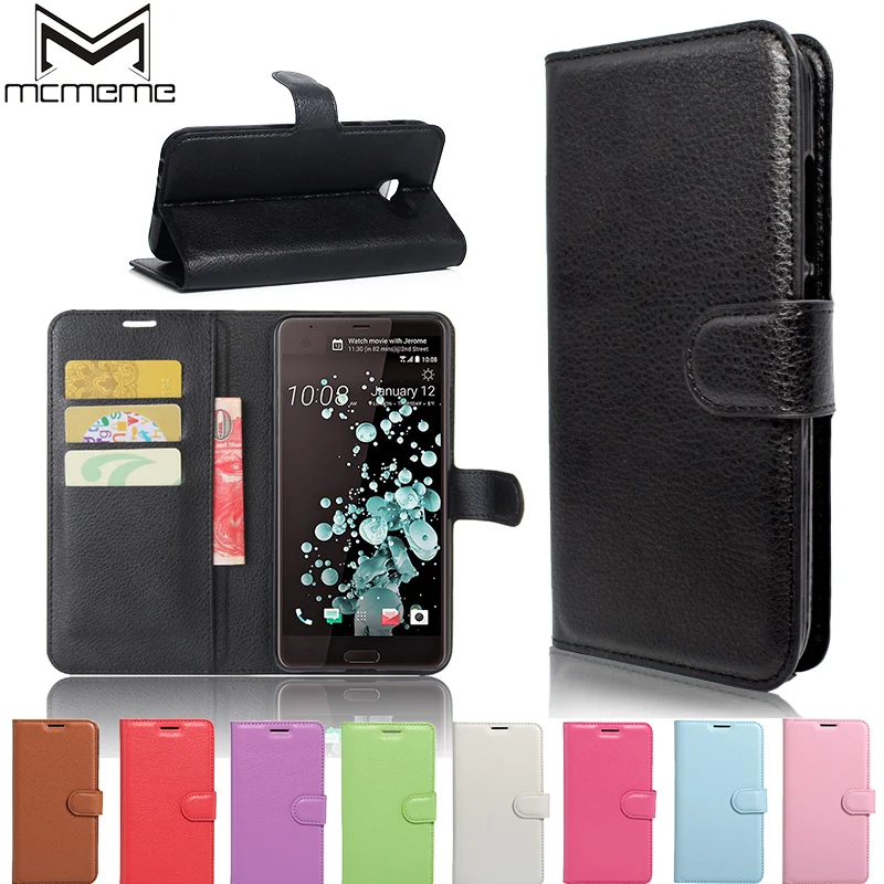 

MCMEME For Case HTC U Ultra Luxury Flip Wallet Style PU Leather Case For HTC Ocean Note With Stand Function And Card Holder Bag