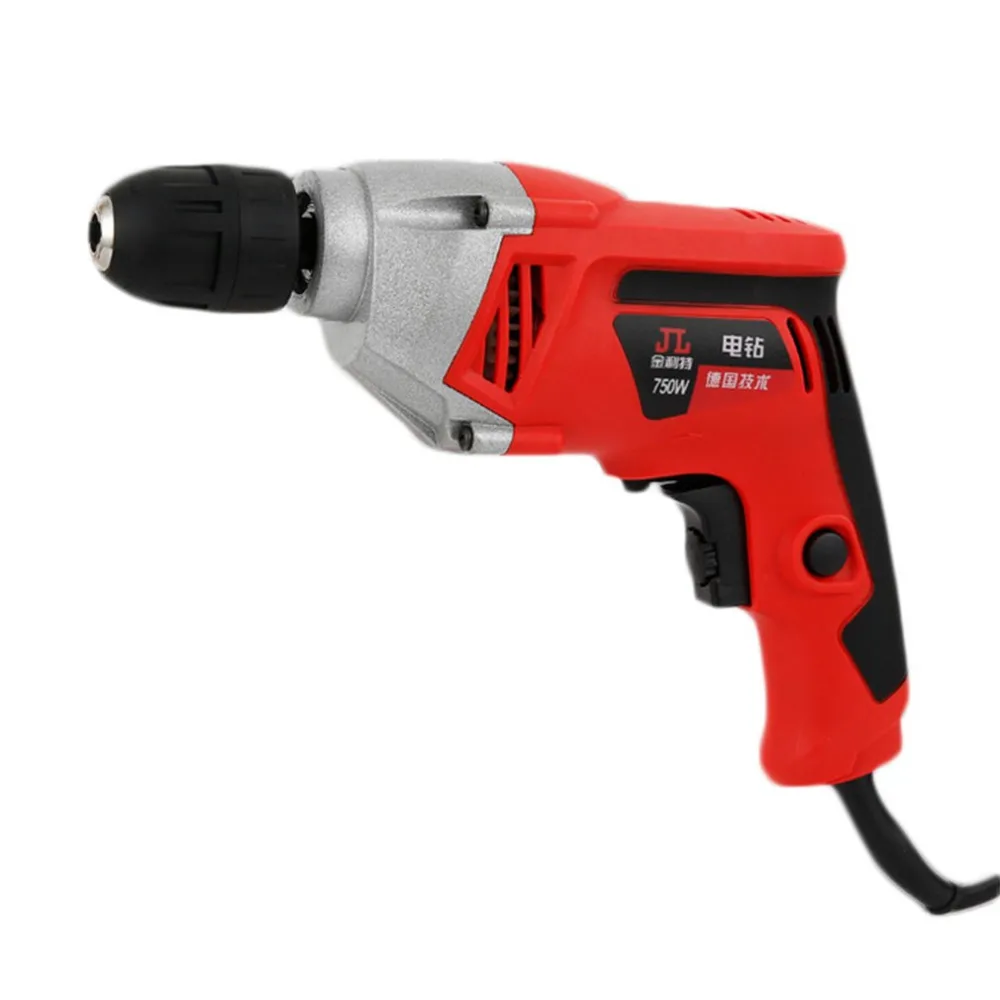 

Quality Handheld Electric Hammer Drill 10MM 220V 50Hz 750W Aluminum Durable Drill High Power Torque 2000RPM Adjustable Speed