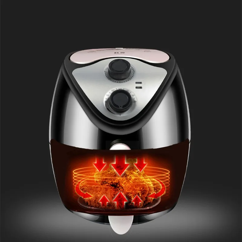 US $121.50 110V 220V Household Electric Deep Fryer Oil Free Smokeless Electric Air Fryer French Fries Machine EUAUUKUS Plug