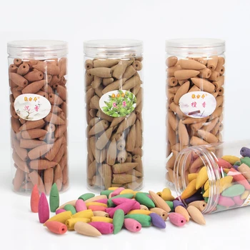 

Transparent Box Backflow Incense Cones Bulk Sale Jasmine 340g Tower Incenses for Ceramic Incense Burner Buddhist Accessories