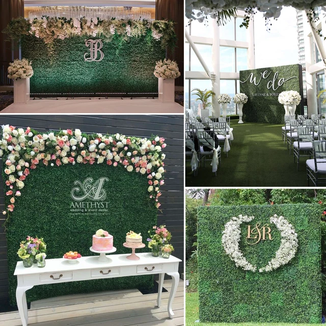 40cm x 60cm simulation of plastic green artificial grass lawn for