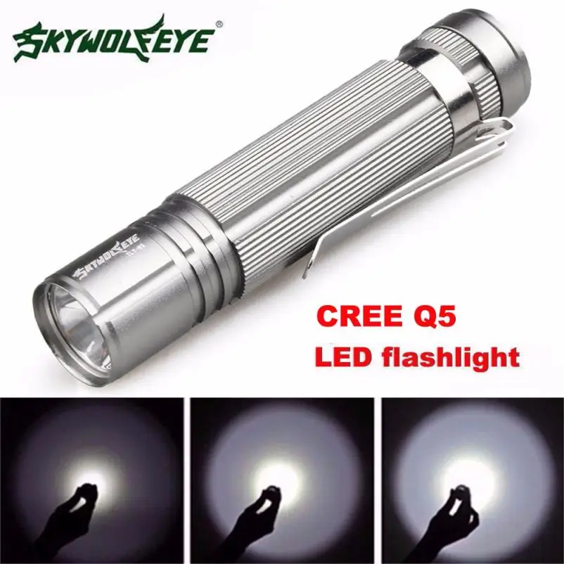 2017 Новый 7 Вт CREE Q5 LED 1200lm мини-фонарик Torch Light 14500/AA лампа Водонепроницаемый A10