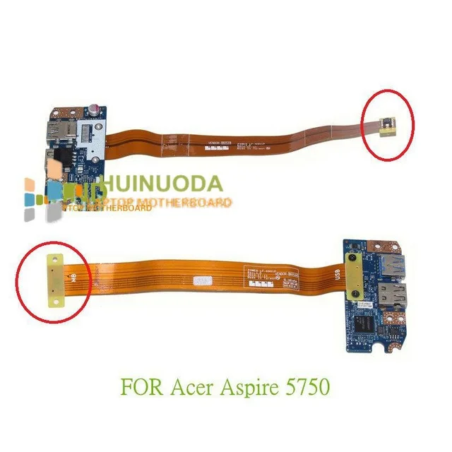 Кабель NOKOTION P5WE0 LF-6901P UNIFLEX LS-6904P для acer aspire 5750 gateway NV57 плата USB 3 0 с желтым кабелем |
