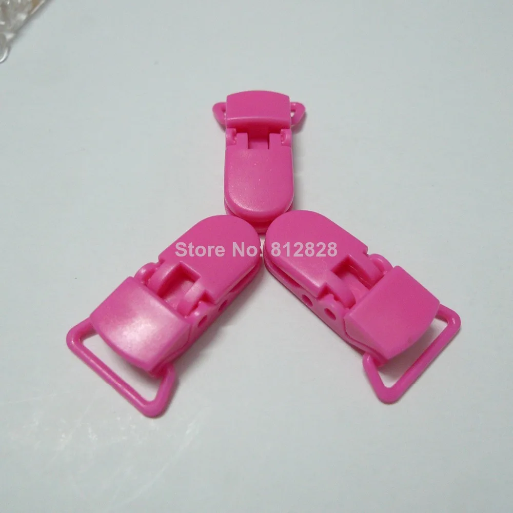 25 шт. 3/" 20 мм широкий горячий розовый цвет Кам Пластик Соски Зажимы