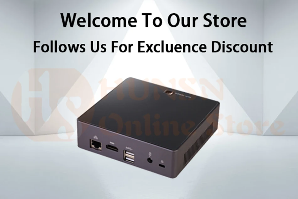 Fanless Mini PC I5 8250U I7 8550U HUNSN BA02 (04