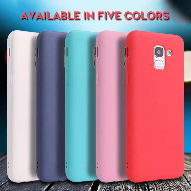 Силиконовый защитный чехол для Samsung J6 Plus J 6 2018 + задняя крышка Galaxy J6Plus J610 J610F
