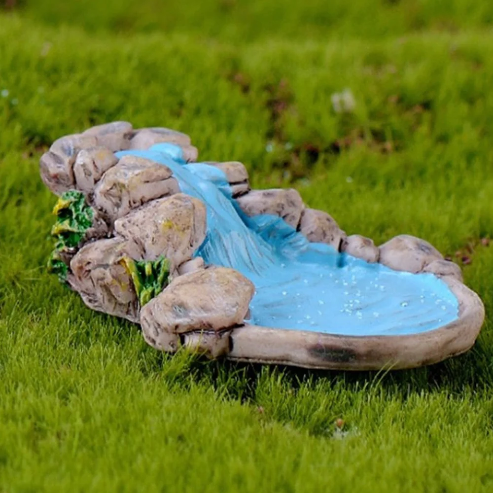 Полимерный микро-пейзаж красивый декор садовая Статуэтка для DIY мини-игрушки для пруда башня ремесел садовые фигурки газон