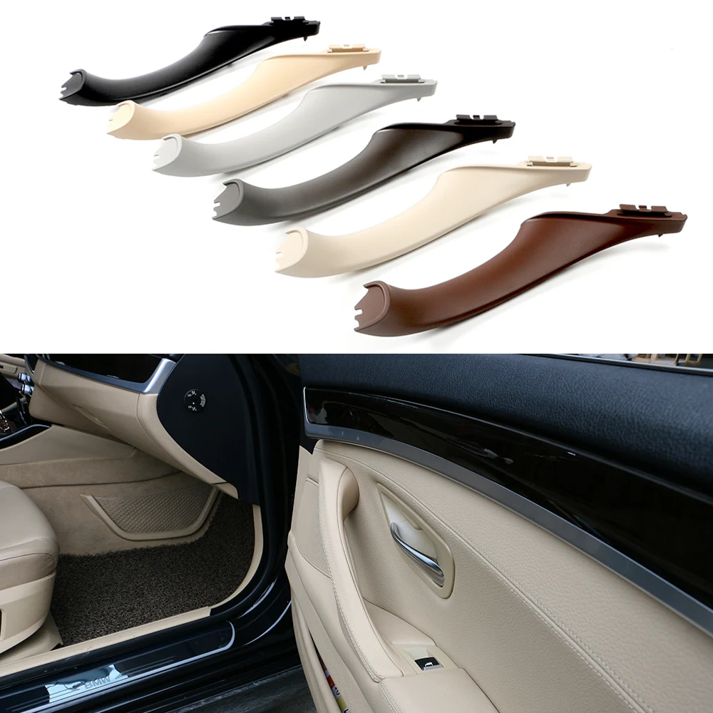 

Right Hand Drive RHD For BMW 5 series F10 F11 Gray Beige Black Car Interior Door Armrest Handle Inner Panel Pull Trim Cover