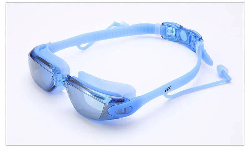 Очки для плавания с гальваническим покрытием, защита от ультрафиолета, мужские противотуманные водонепроницаемые спортивные очки, очки для близорукости, регулируемые очки для плавания