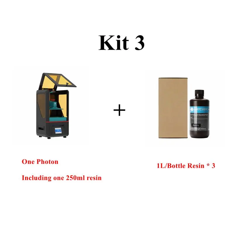 

ANYCUBIC 3D Printer PHOTON add resin Photon 2.8'' Touch UV Resin SLA/LCD Slicer Speed Impresora 3d Stampante 3d ducker