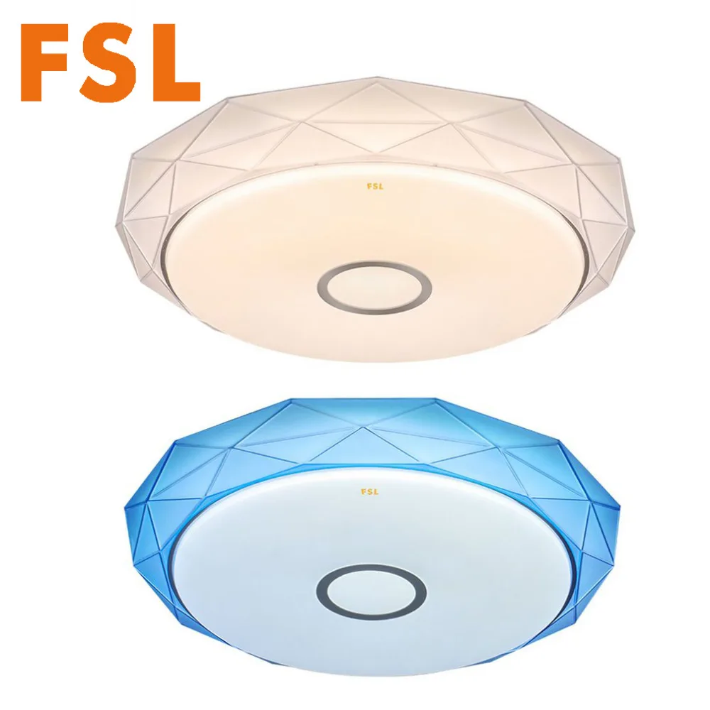 

FSL Dimmable LED Acrylic Ceiling Lamp Toning Eye Protecting Lighting 220V 25W Romantic Bedroom Lighting White/Warm white/Yellow