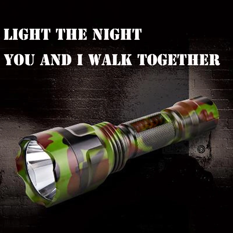 Bright flashlight rechargeable led long range ultra bright long range