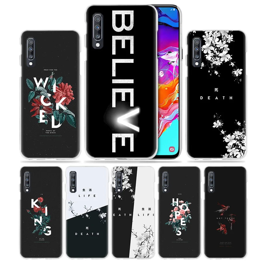 

Death And life Case for Samsung Galaxy A50 A70 A20e A60 A40 A30 A20 A10 A8 A6 Plus A9 A7 2018 Hard PC Funda Phone Coque Cover