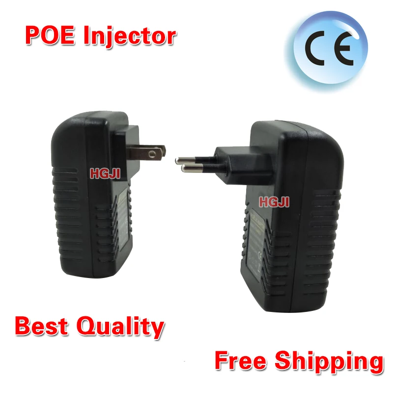 DC24V1A power adapter 100Mbps Base-T PoE Injector 24v1a Adapter Compliant to IEEE802.3af input AC100-240V Support POE camera |