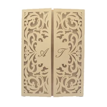 Новые идеи продукта на заказ персонализировать инициалы лазерная обработка Карты Свадебные Роскошные