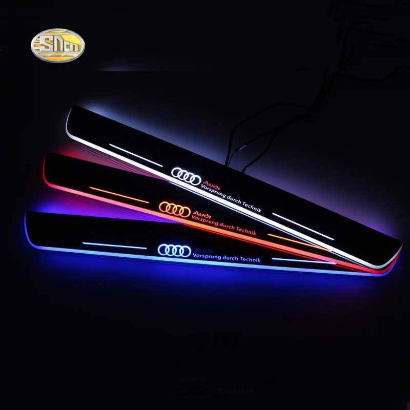SNCN LED door sill For Audi A5 S5 RS5 2012 2013 2014 2015 Led moving door