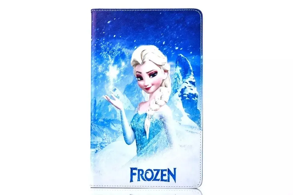 yeni deri kilif kapak standi ile guzel sevimli elsa anna tablet kilif deri kilif samsung galaxy tab icin e 9 6 t560 sm t560 t561