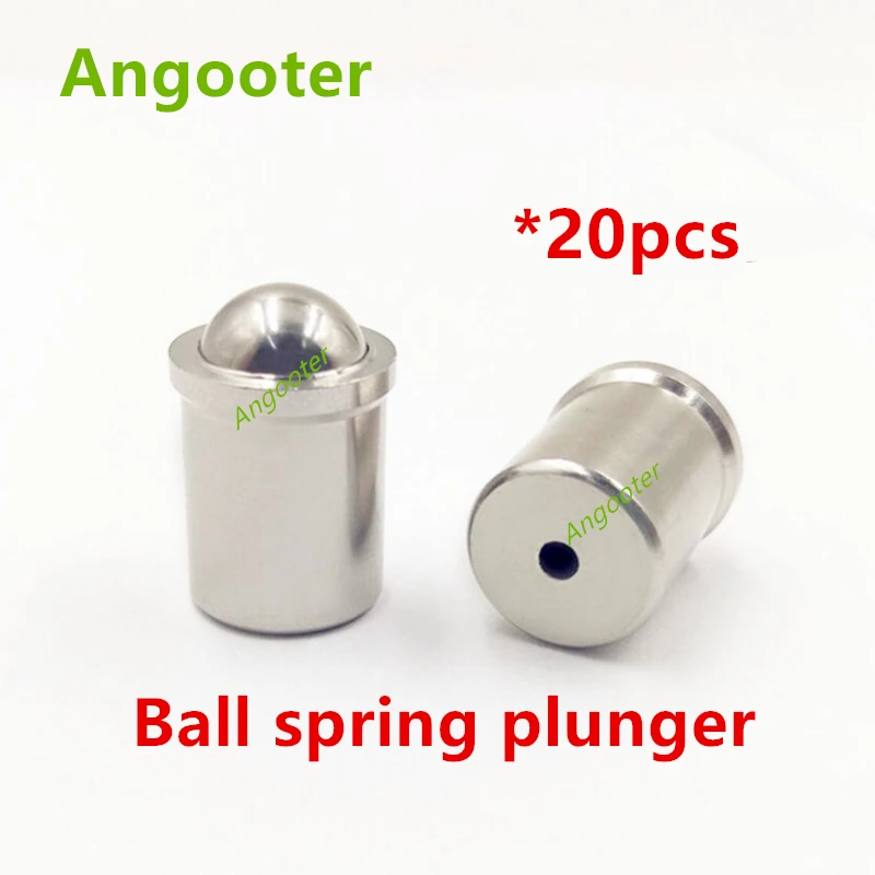 

20pcs M2*3/3*4/4*5/5*6/6*7/8*9/10*13/12*16 Stainless steel ball spring plunger spring ball plunger ball head spring plunger