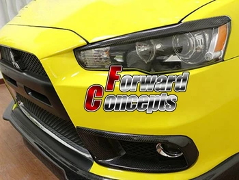 

Fit for CARBON FIBER 2008-2017 LANCER ES GTS EVOLUTION X 10 JDM HEADLIGHTS EYEBROWS EYELIDS