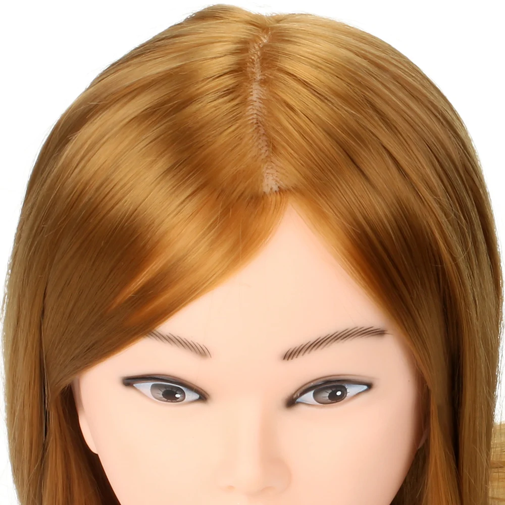 75 см Парикмахерская голова манекен высокотемпературная волоконная голова для волос манекен кукла с зажимом гребни набор для завивки плетения